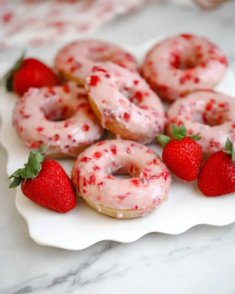 Strawberry Cake Donuts Recipe