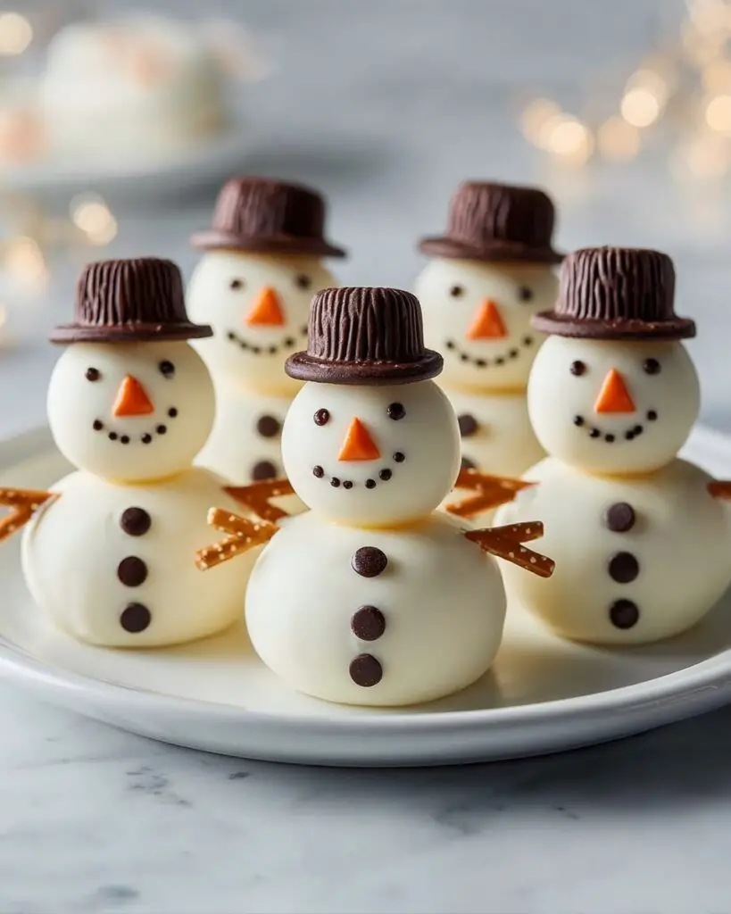 Snowman Oreo Balls Recipe