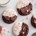 Dipped Chocolate Peppermint Cookies Recipe