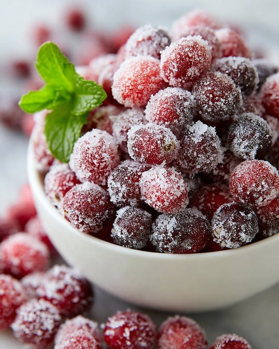 A close-up view of a black pan filled with many small, round bright red cranberries floating in clear water. The cranberries are shiny and smooth, covering the entire surface of the water in a single layer. The pan is placed on a white marbled surface, enhancing the bright red color of the cranberries. Photo taken with an iphone --ar 4:5 --v 7