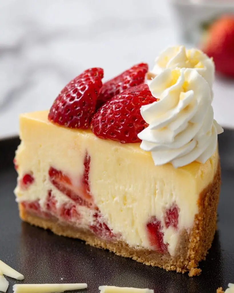 Strawberry White Chocolate Cheesecake Recipe
