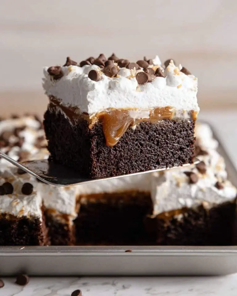 Chocolate Caramel Poke Cake Recipe