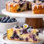 Blueberry Ricotta Cake with Lemon Glaze Recipe