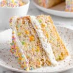 Vegan Birthday Cake with Sprinkles and Vanilla Buttercream Recipe