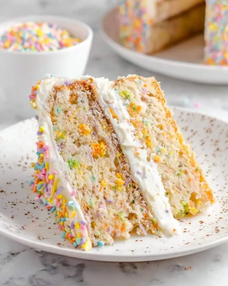 Vegan Birthday Cake with Sprinkles and Vanilla Buttercream Recipe