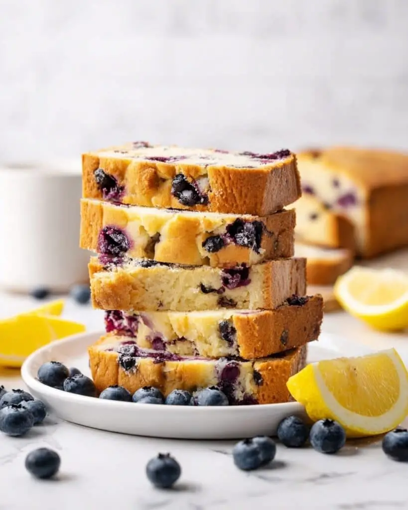Lemon Blueberry Vegan Pound Cake Recipe
