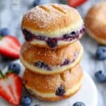 Blueberry Lemon Puff Pastry Donuts Recipe