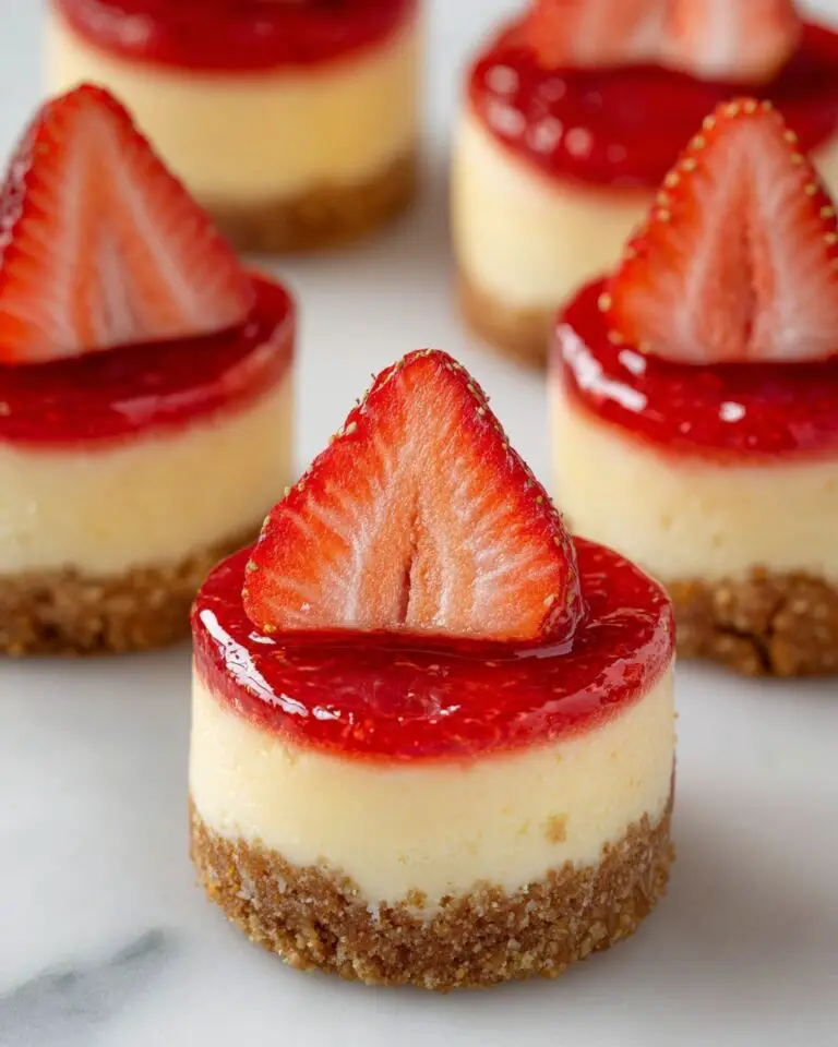 Miniature Strawberry Cheesecakes Recipe