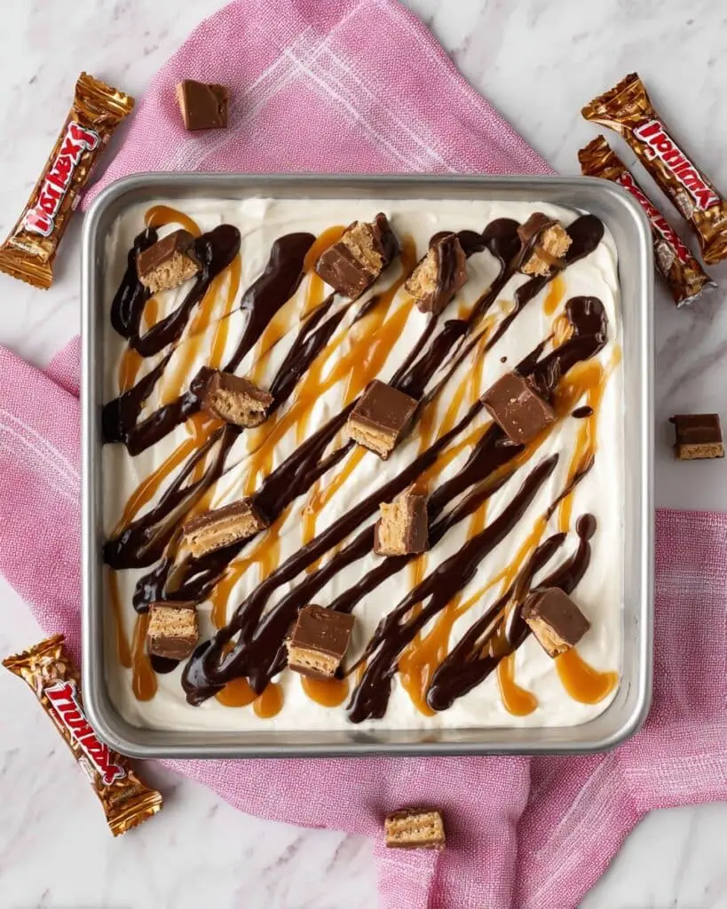Twix Ice Cream Cake (Easy) Recipe