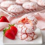 Soft and Sweet Strawberry Cake Mix Cookies Recipe