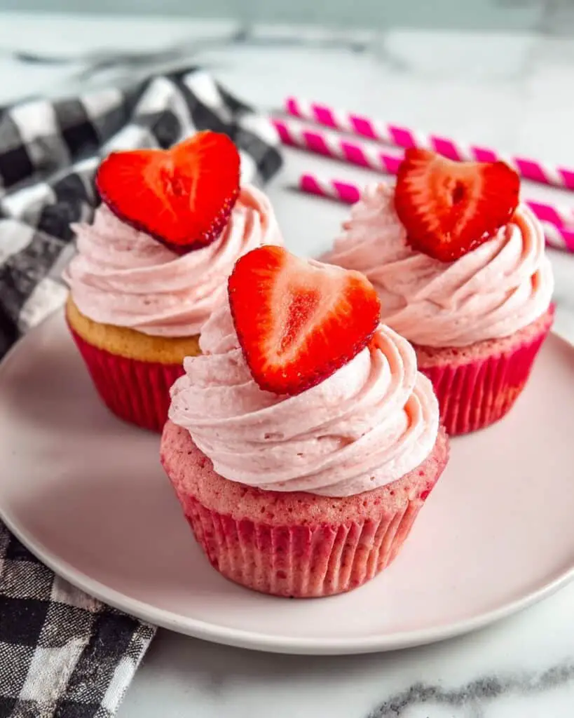Strawberry Sprinkle Surprise Cupcakes Recipe