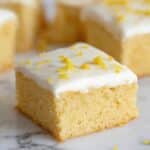 Easy Lemon Drizzle Traybake Cake Recipe