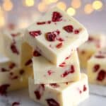 White Chocolate Cranberry Fudge Recipe