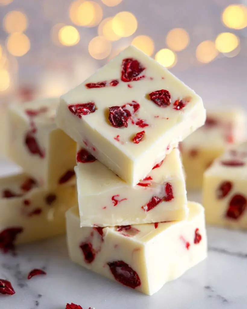 White Chocolate Cranberry Fudge Recipe