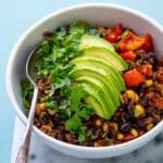 Mexican Omelette with Black Beans, Corn, and Avocado Recipe