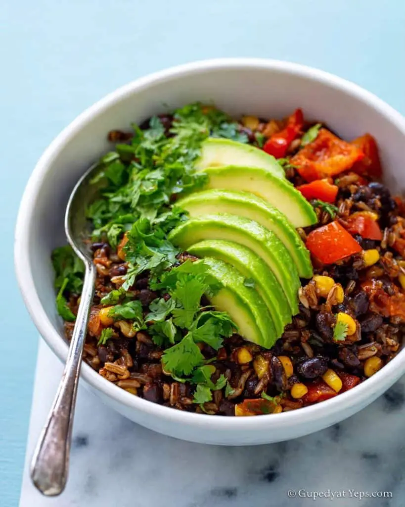 Mexican Omelette with Black Beans, Corn, and Avocado Recipe