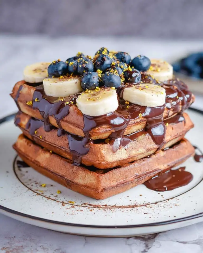 Chocolate Banana Waffles Recipe