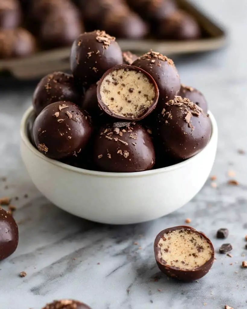 Chocolate-Dipped Banana Bread Truffles Recipe