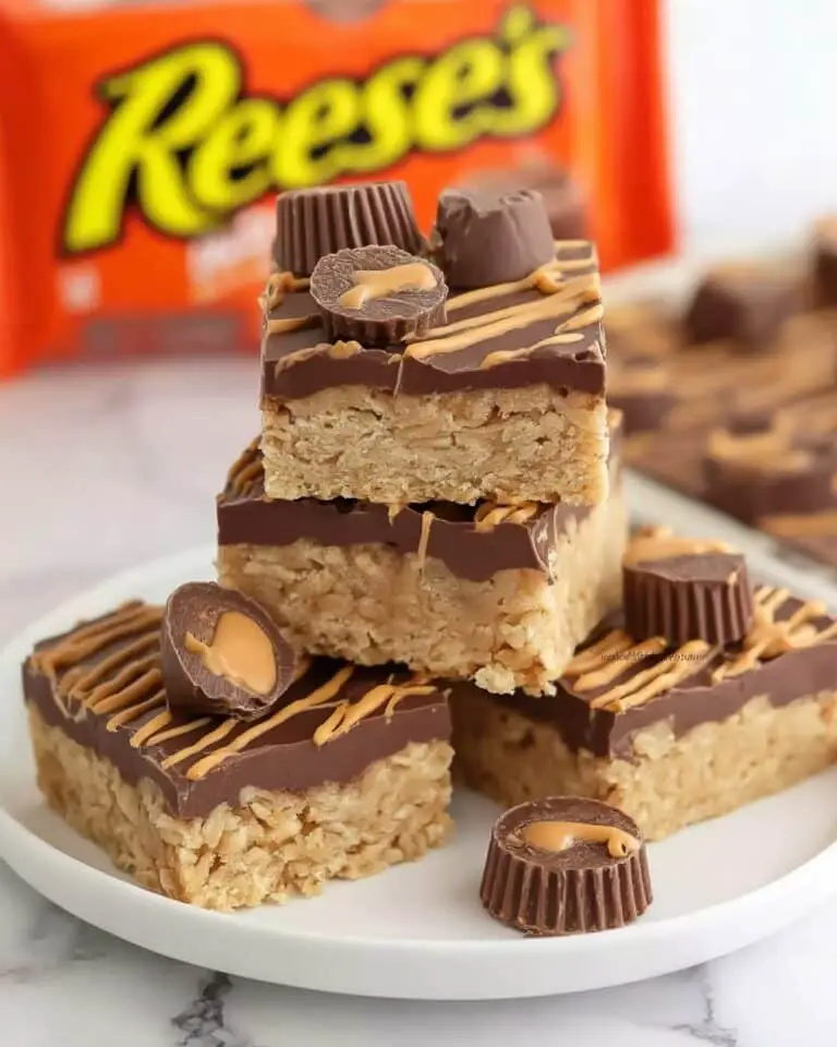 No-Bake Chocolate Peanut Butter Cup Bars Recipe