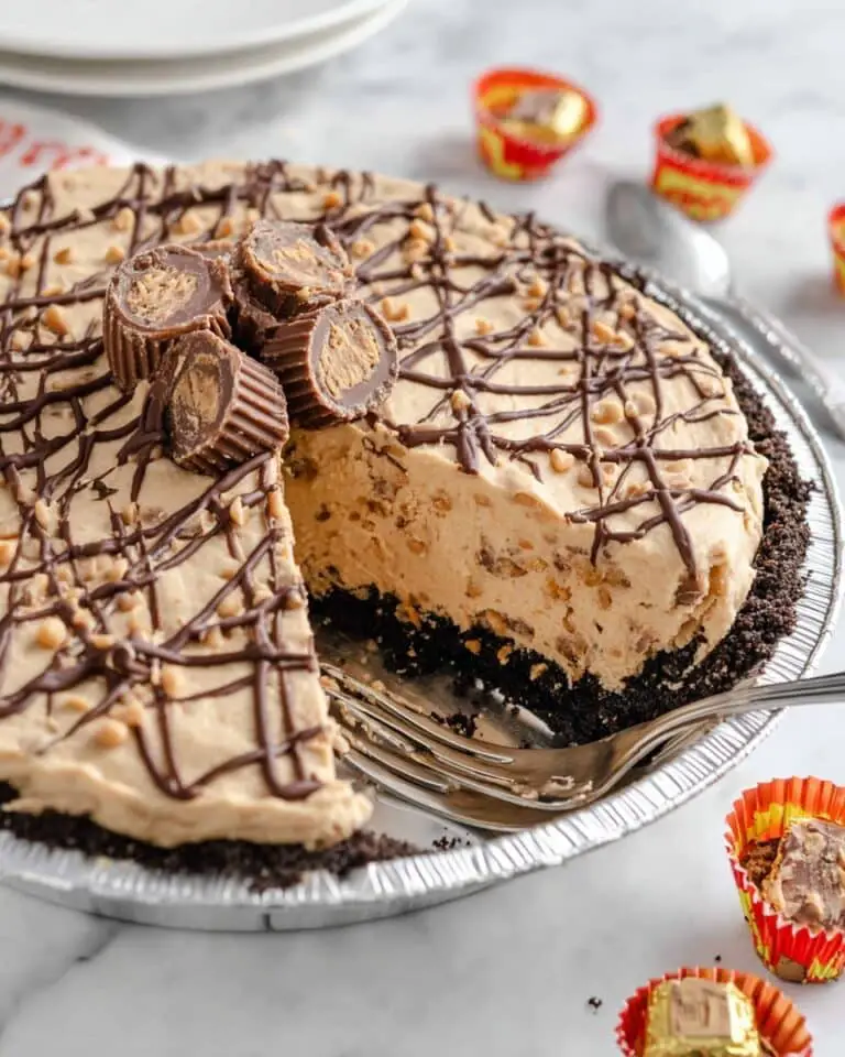 Chocolate Peanut Butter Pie with Ganache and Candy Topping Recipe