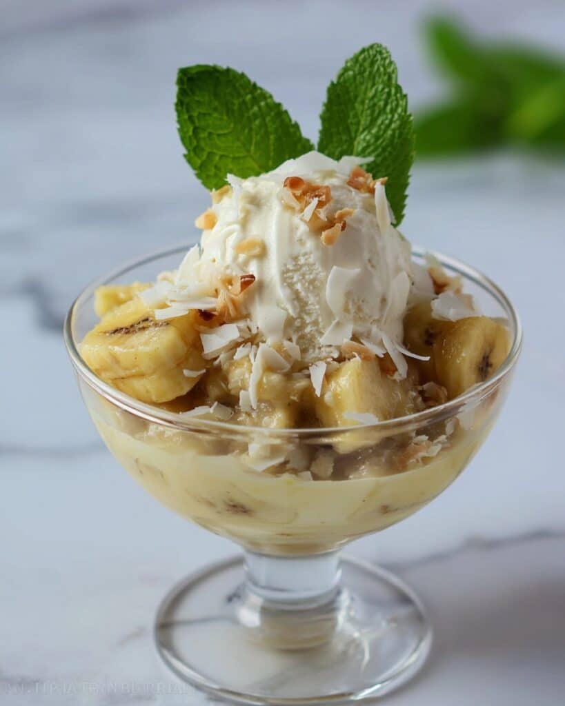 Bananas Foster Ice Cream Sundaes Recipe