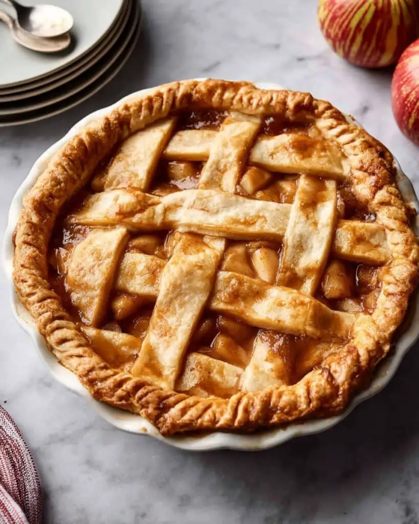 Lattice Crust Vegan Apple Pie Recipe