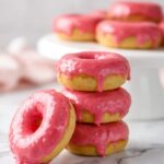 Vegan Baked Vanilla Doughnuts with Colorful Icing Recipe