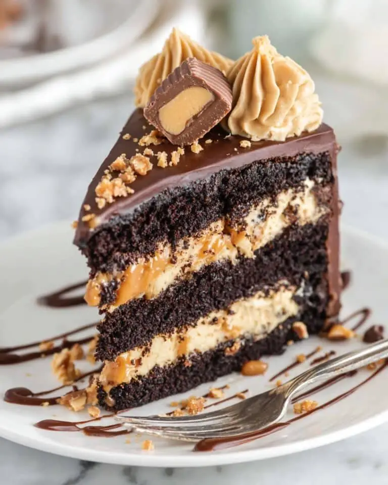 Peanut Butter Chocolate Layer Cake Recipe