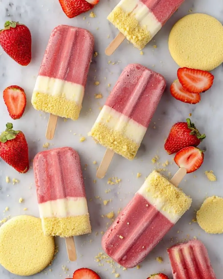 Strawberry Shortcake Popsicles Recipe