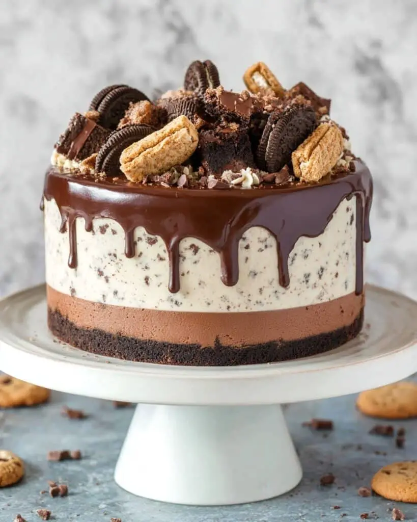 Oreo Brookie Ice Cream Cake Recipe