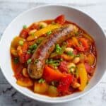 One Pot Smoky Vegan Sausage Casserole Recipe