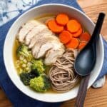 Chicken Ramen Noodles with Veggies and Ginger Recipe