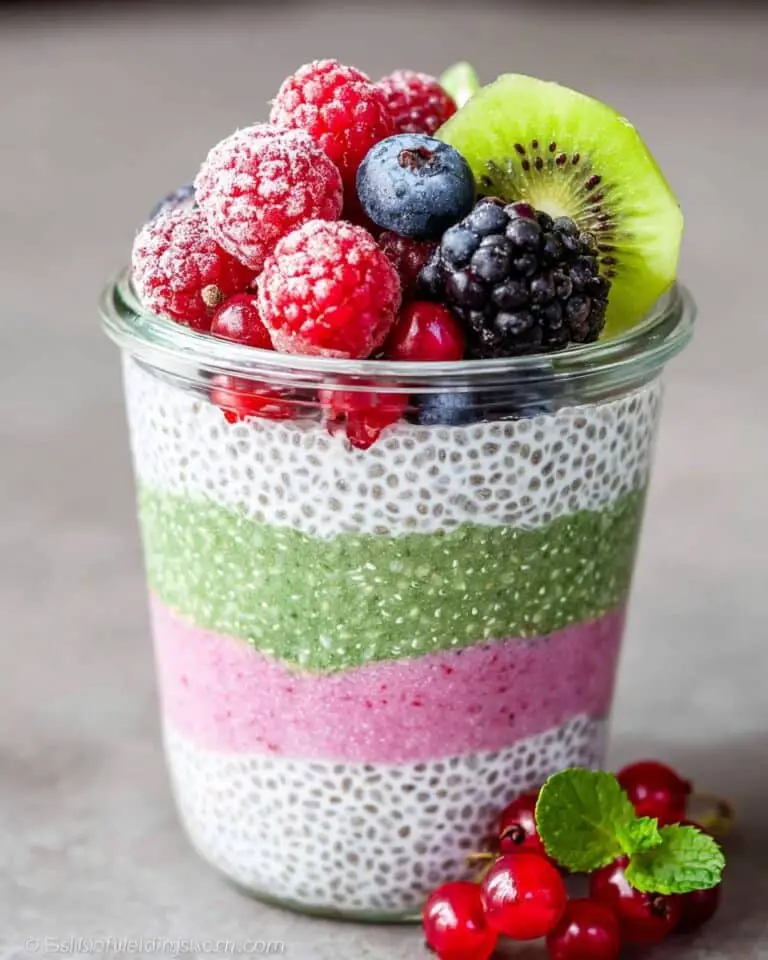 Rainbow Keto Chia Pudding Recipe