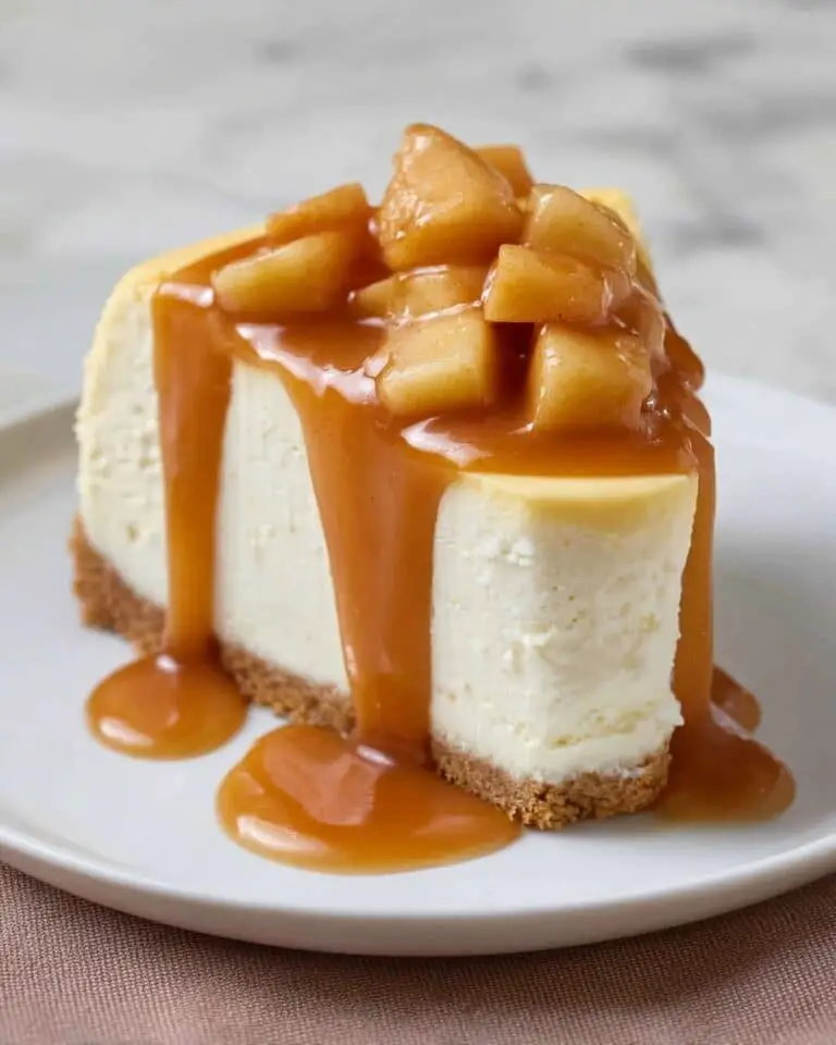 Apple Caramel Cheesecake Recipe