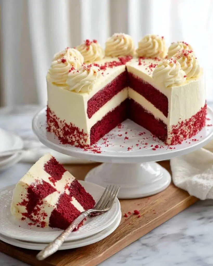 Red Velvet Cheesecake Cake Recipe