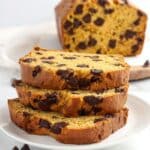 Gluten-Free Chocolate Chip Pumpkin Bread Recipe