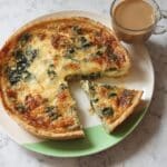 Spinach, Potato & Cheese Quiche Recipe
