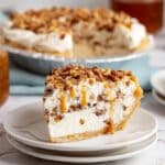 Pecan Cream Pie with Toasted Coconut and Caramel Topping Recipe