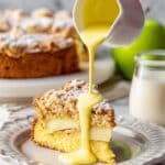 Irish Apple Cake with Vanilla Pudding Sauce Recipe