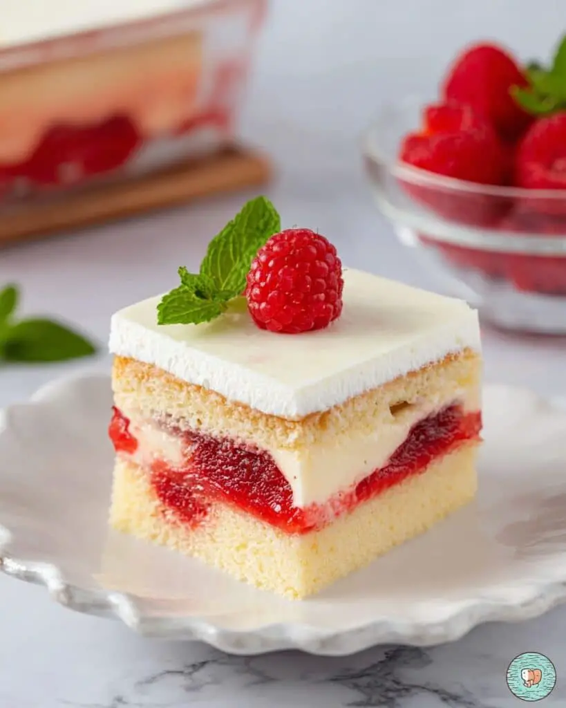 Raspberry Poke Cake Recipe