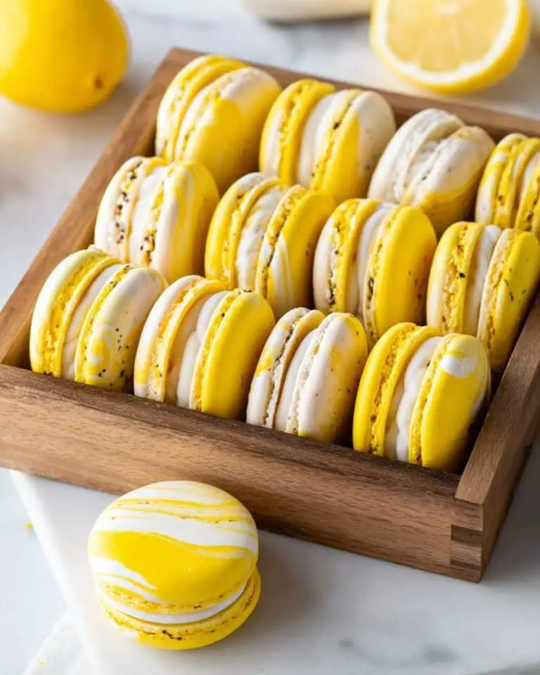 Lemon Macarons with Lemon Curd and Buttercream Filling Recipe