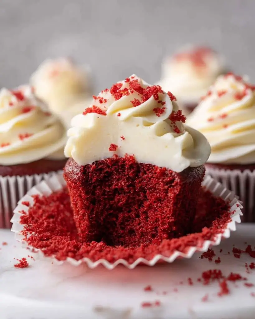 Red Velvet Cupcakes with Cream Cheese Frosting Recipe