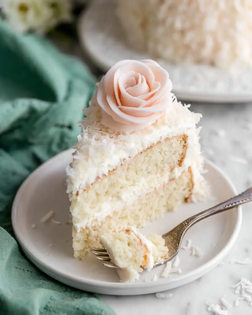 Coconut Cake with Cream Cheese Frosting Recipe