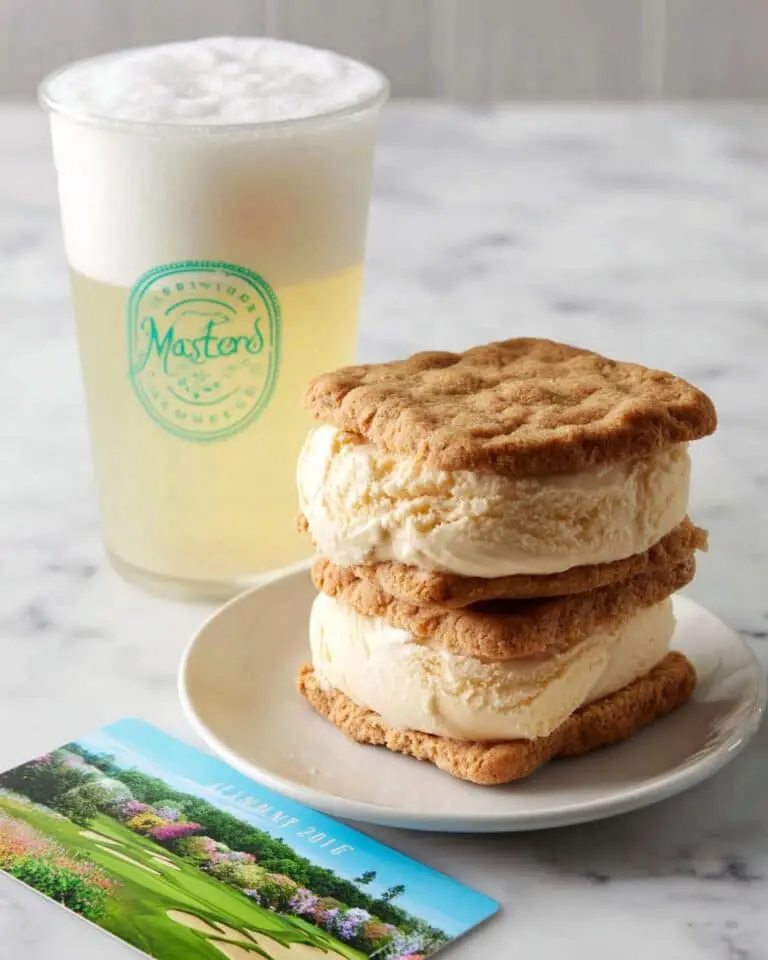 The Masters Peach Ice Cream Sandwich Recipe