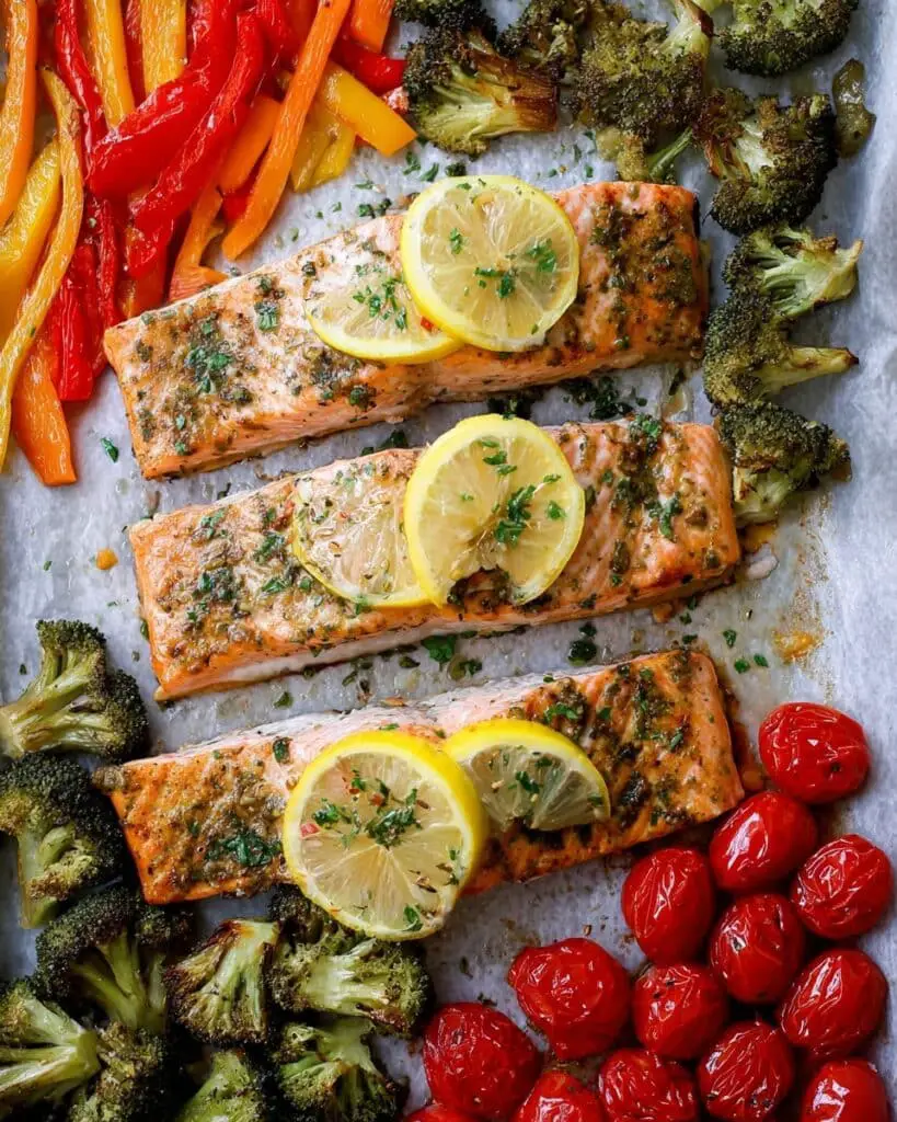 Sheet Pan Salmon and Veggies Recipe