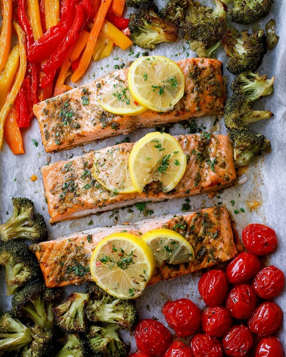 Sheet Pan Salmon and Veggies Recipe