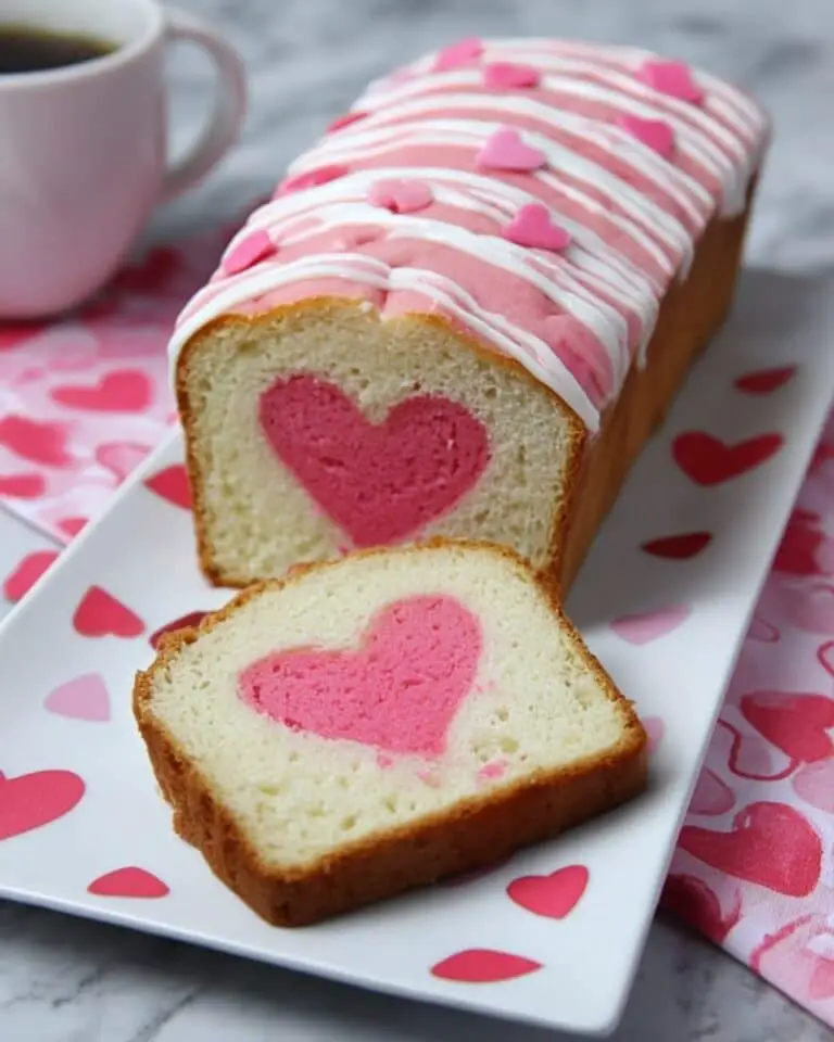 Secret Heart Strawberry Vanilla Pound Cake Recipe