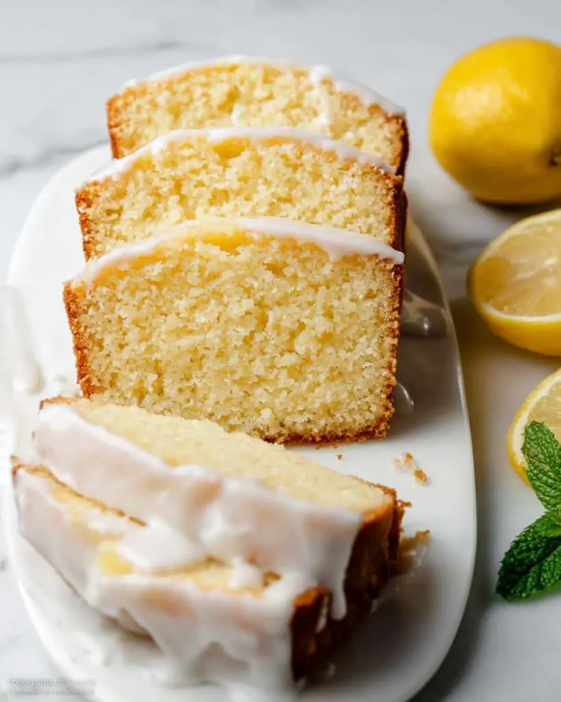 Iced Lemon Pound Cake Recipe
