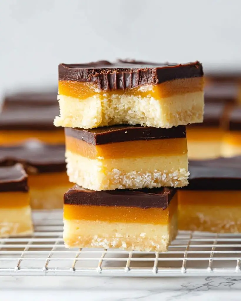 Healthy Paleo Vegan Twix Bars Recipe
