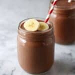 Paleo Dark Chocolate Banana Protein Smoothie Recipe